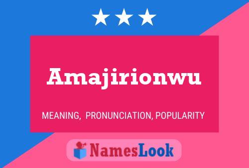 Amajirionwu Namensposter