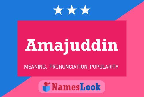 Amajuddin Namensposter