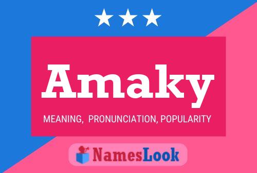 Amaky Namensposter