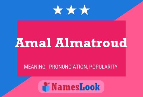 Amal Almatroud Namensposter