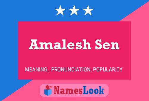 Amalesh Sen Namensposter