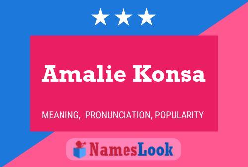 Amalie Konsa Namensposter