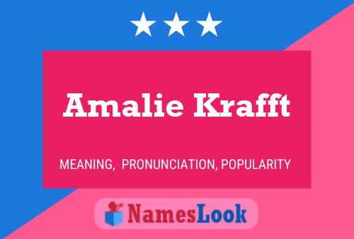 Amalie Krafft Namensposter