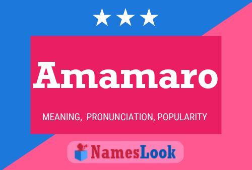 Amamaro Namensposter