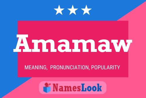 Amamaw Namensposter