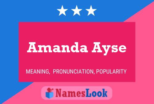 Amanda Ayse Namensposter