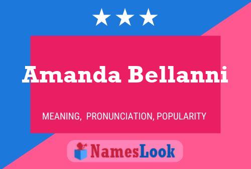 Amanda Bellanni Namensposter