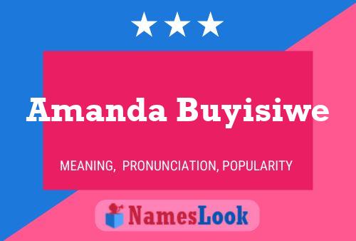 Amanda Buyisiwe Namensposter