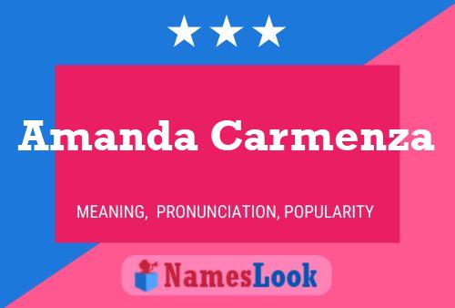 Amanda Carmenza Namensposter