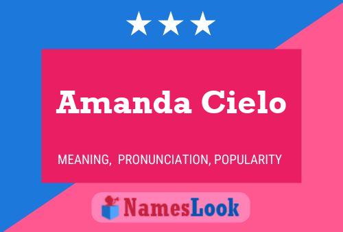 Amanda Cielo Namensposter