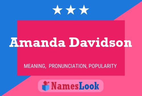 Amanda Davidson Namensposter