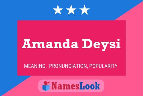 Amanda Deysi Namensposter