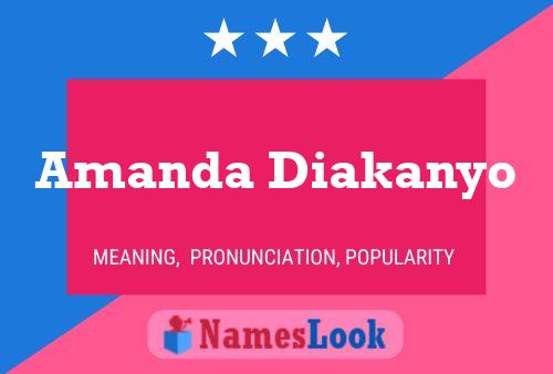 Amanda Diakanyo Namensposter