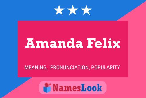 Amanda Felix Namensposter