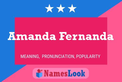 Amanda Fernanda Namensposter