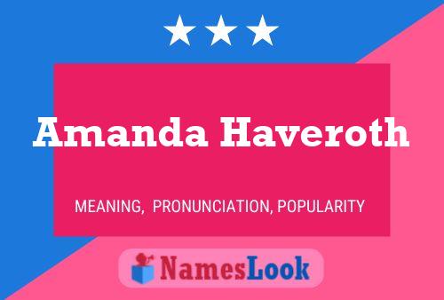 Amanda Haveroth Namensposter