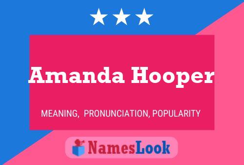 Amanda Hooper Namensposter