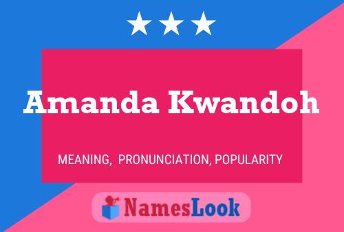 Amanda Kwandoh Namensposter