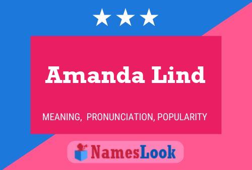 Amanda Lind Namensposter