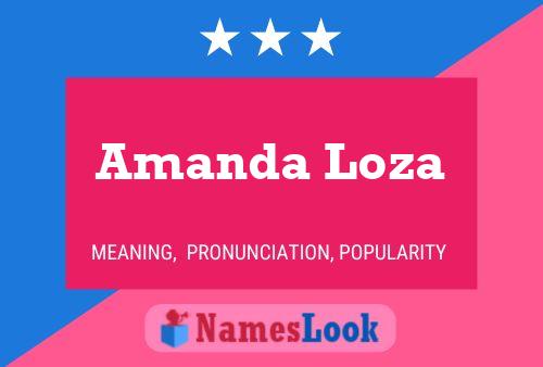 Amanda Loza Namensposter