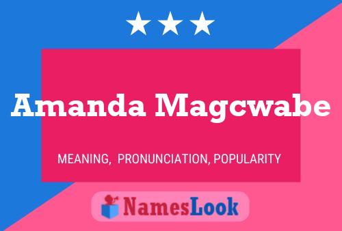 Amanda Magcwabe Namensposter