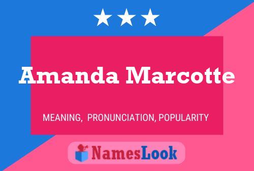 Amanda Marcotte Namensposter