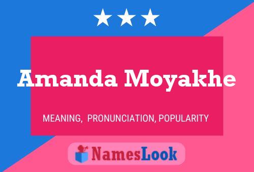 Amanda Moyakhe Namensposter