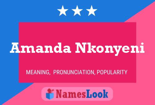 Amanda Nkonyeni Namensposter