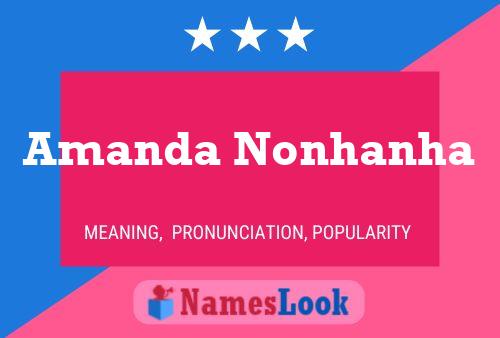 Amanda Nonhanha Namensposter