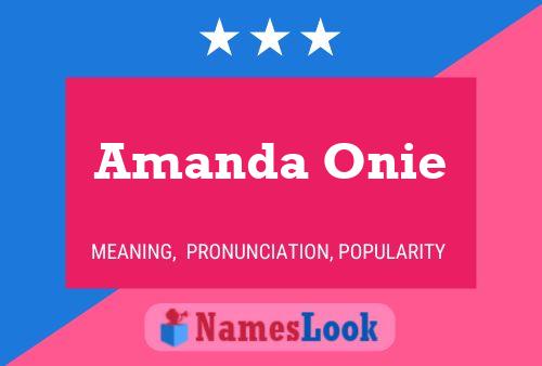 Amanda Onie Namensposter