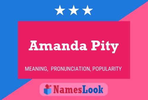 Amanda Pity Namensposter