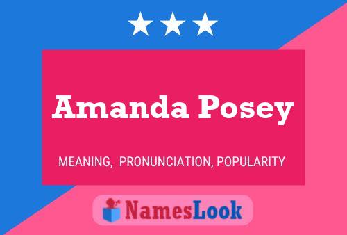 Amanda Posey Namensposter