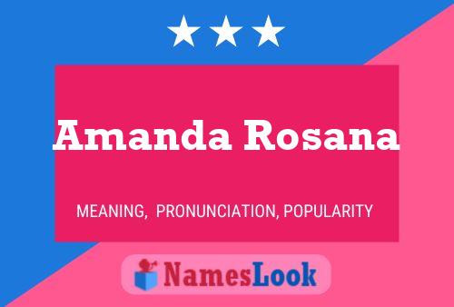 Amanda Rosana Namensposter