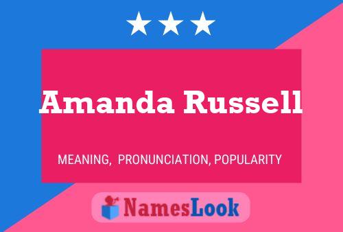 Amanda Russell Namensposter