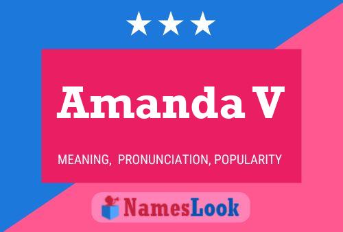 Amanda V Namensposter