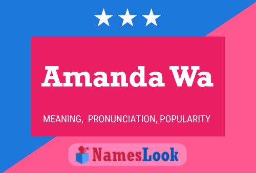 Amanda Wa Namensposter