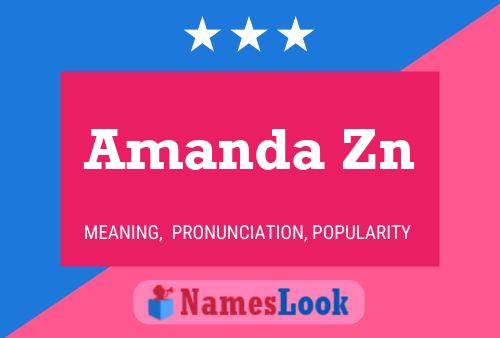 Amanda Zn Namensposter