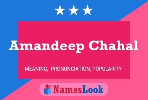 Amandeep Chahal Namensposter