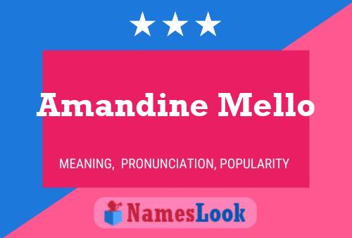 Amandine Mello Namensposter