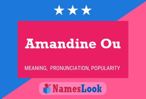 Amandine Ou Namensposter