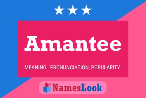 Amantee Namensposter