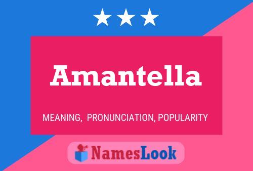 Amantella Namensposter