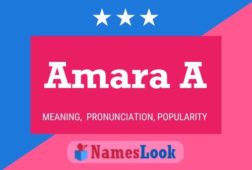 Amara A Namensposter