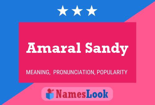 Amaral Sandy Namensposter