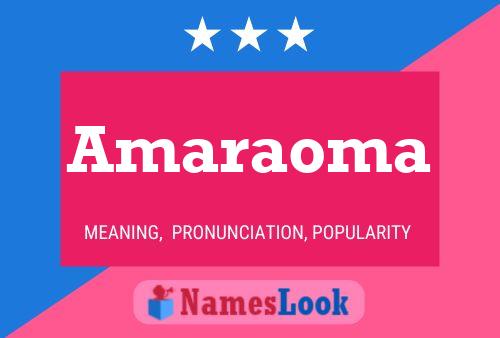 Amaraoma Namensposter