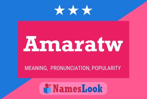 Amaratw Namensposter