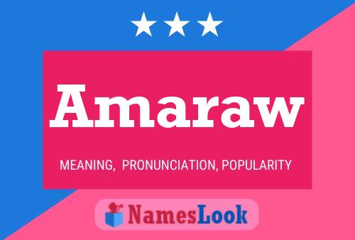 Amaraw Namensposter