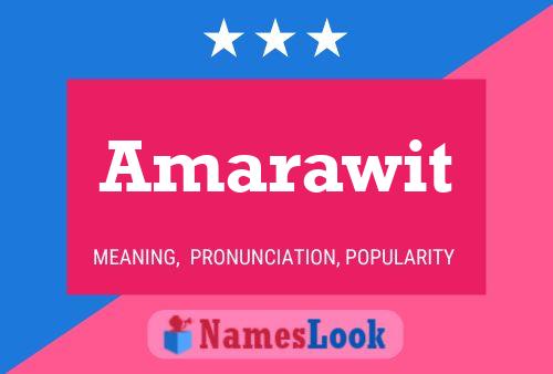 Amarawit Namensposter