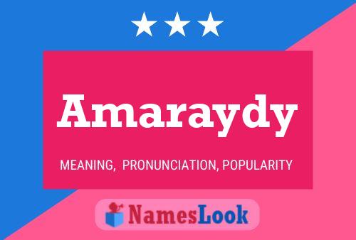 Amaraydy Namensposter