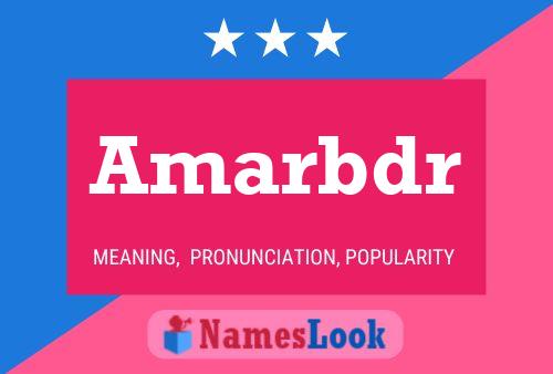 Amarbdr Namensposter